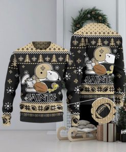 Cute Saints Snoopy Ugly Christmas Sweater 3D Printed Men And Women Holiday Gift