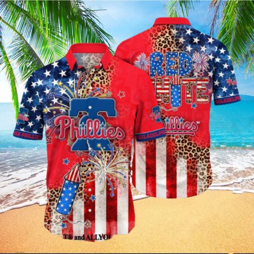 Philadelphia Phillies MLB Independence Day Unisex All Over Print Hawaiian Shirt