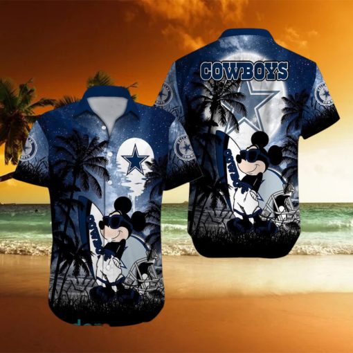 Dallas Cowboys NFL Team Logo Baby Yoda Hawaiian Shirt