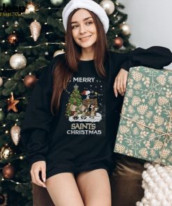 New Orleans Saints Snoopy Family Christmas Shirt