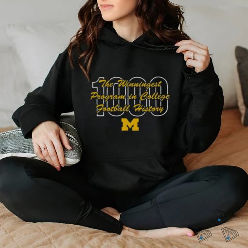 1000th win the winningest program in college football history Michigan Wolverines T shirt