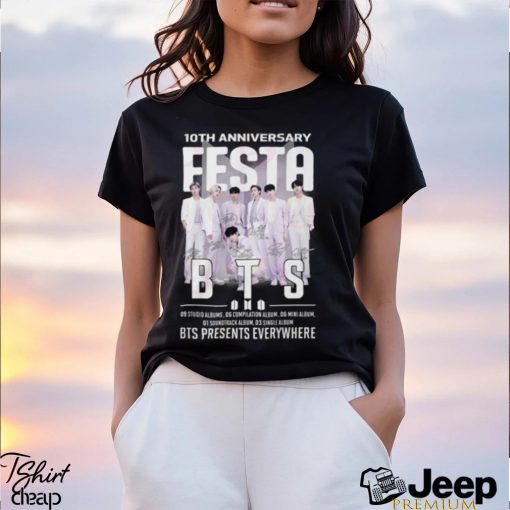 10th Anniversary Festa BTS Presents Everywhere T Shirt