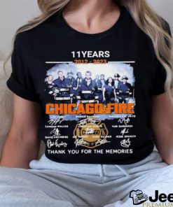 11 years 2012 2023 Chicago fire thank you for the memories signatures shirt