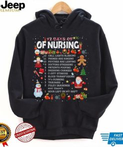 12 Days Of Nursing Christmas T Shirt