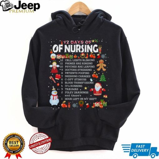 12 Days Of Nursing Christmas T Shirt