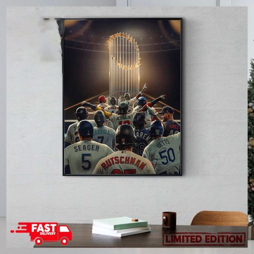 12 Team Enter But Only One Will Leave World Series 2023 With Champions MLB Postseason Poster Canvas