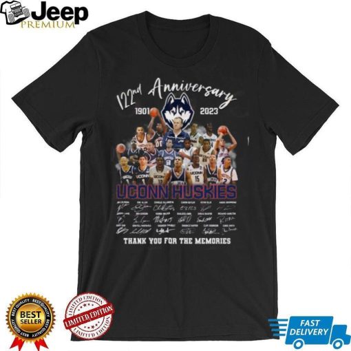 122nd Anniversary 1901 – 2023 Uconn Huskies Thank You For The Memories T Shirt