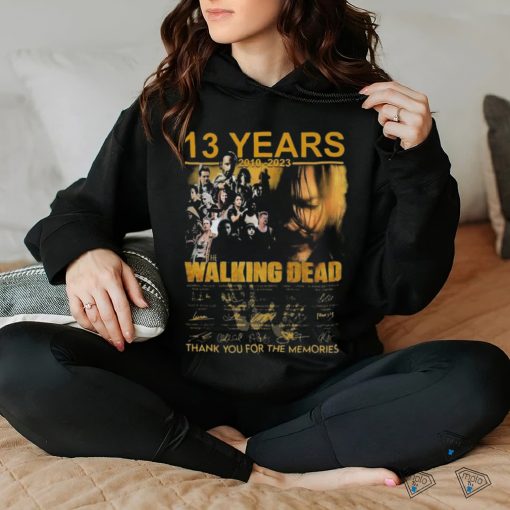 13 Years 2010 – 2023 The Walking Dead Signature Thank You For The Memories T Shirts