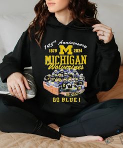 145th Anniversary 1879 – 2024 Michigan Wolverines Go Blue Michigan Stadium Ann Arbor Mi shirt