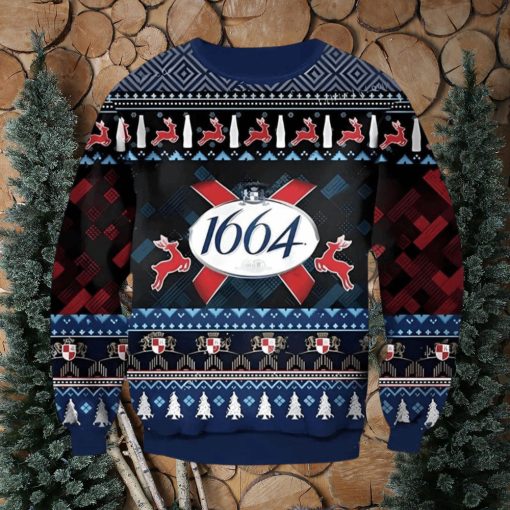 1664 White Beer Ugly Christmas Sweater