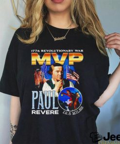 1776 Revolutionary War MVP Paul Revere 12.5 Miles retro art shirt