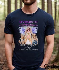 18 Years Of 2005 – 2023 Denim & Rhinestones Tour Carrie Underwood Thank You For The Memories T Shirt