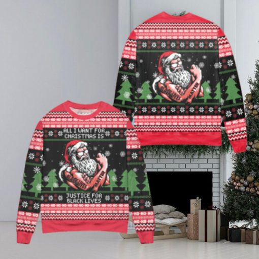 All I want for Christmas is justice for black lives Christmas sweater