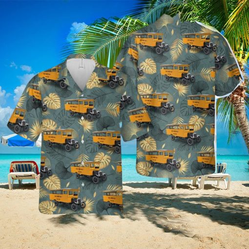 1927 Blue Bird No. 1 School Bus Aloha Hawaiian Shirt Beach Gift Short Sleeve Shirt