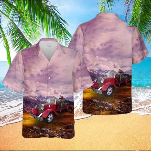 1929 Chevrolet Firebrigade Button Up Hawaiian Shirt