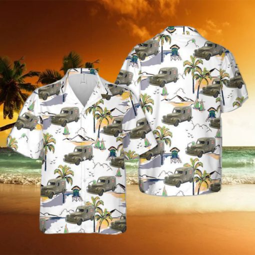 1941 Chevrolet Us Army Ambulance Trendy Hawaiian Shirt