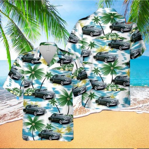 1950 Pontiac Streamliner De Luxe Sedan Coupe Aloha Hawaiian Shirt