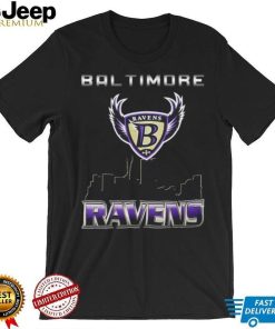 1996 Baltimore Ravens skyline city vintage shirt