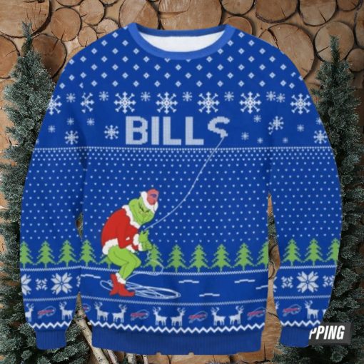 Nfl Buffalo Bills The Grinch Snowflakes Ugly Christmas Sweaters