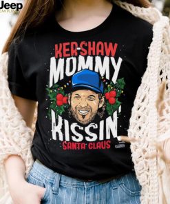 Kershaw Mommy Kissin’ Santa Claus Christmas Shirt