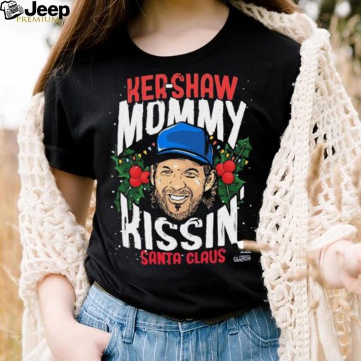 Kershaw Mommy Kissin’ Santa Claus Christmas Shirt