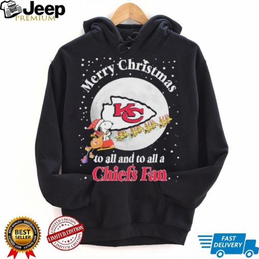 Official Snoopy Merry Christmas To All And To All A Kansas City Chiefs Fan Christmas Shirt