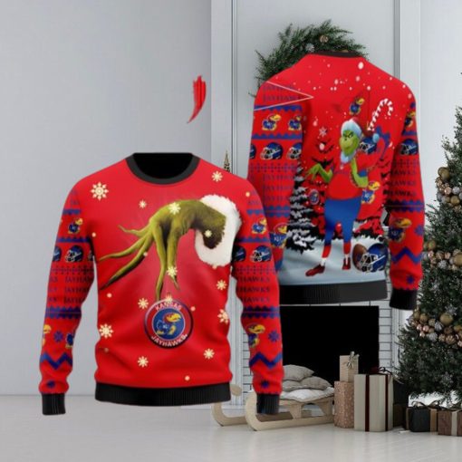 Kansas Jayhawks Team GrinchUgly Christmas Sweater Cute Christmas Gift