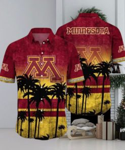 Minnesota Golden Gophers Logo Coconut Tropical Hawaiian Shirt Beach Gift For Fans
