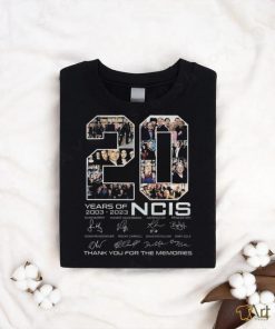 20 Years Of 2003 – 2023 Ncis Signature Thank You For The Memories T Shirt