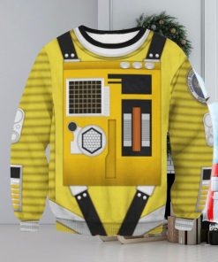 2001 A Space Odyssey Yellow Unisex Ugly Christmas Sweater