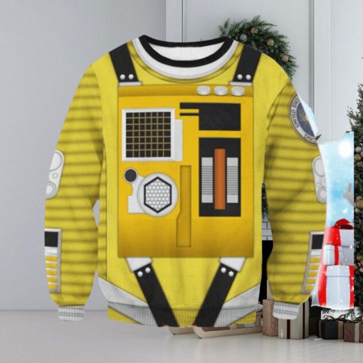 2001 A Space Odyssey Yellow Unisex Ugly Christmas Sweater