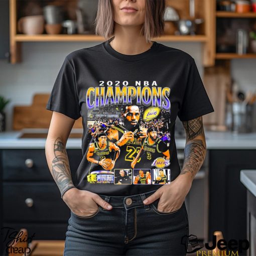 2020 NBA Champions Los Angeles Lakers retro shirt