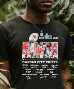 2022 2023 Super Bowl LVII Kansas City Chiefs Players signatures shirt