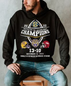 2022 Battle For The Golden Boot Champions LSU Tigers 13 20 Arkansas Razorbacks Shirt