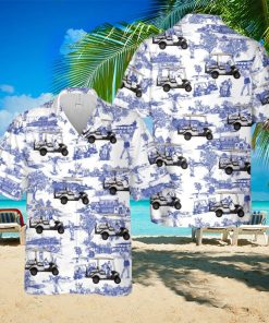 2022 Yamaha Adventurer Sport 2+2 (AC) Golf Cart Hawaiian Shirt Tropical Beach