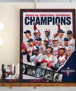 2023 AL Central Division Champions Are Minnesota Twins Home Decor Poster Canvas