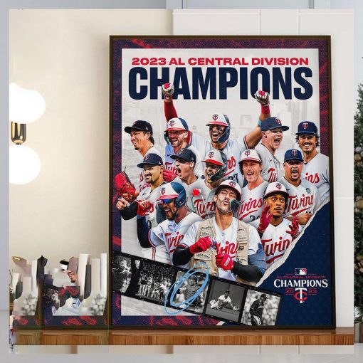 2023 AL Central Division Champions Are Minnesota Twins Home Decor Poster Canvas