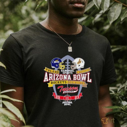 2023 Arizona Bowl Wyoming Toledo Rockets Vs Cowboys Arizona Helmet shirt