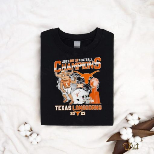 2023 Big 12 Football Champions Bevo Texas Longhorns Mascot Shirt