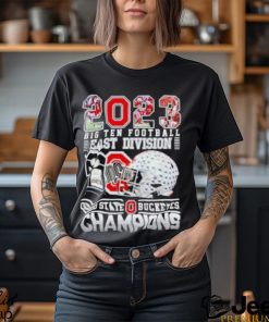 2023 Big Ten Football East Division Ohio State Buckeyes Champions T Shirt