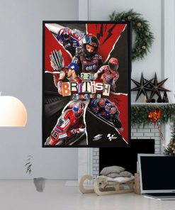 2023 British Grand Prix Moments Of Moto GP Silverstone Home Decor Poster Canvas