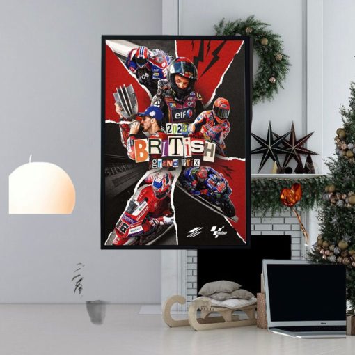 2023 British Grand Prix Moments Of Moto GP Silverstone Home Decor Poster Canvas