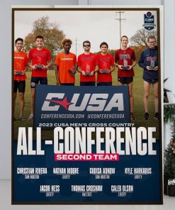 2023 CUSA Mens Cross Country All Conference Second Team Home Decor Poster Canvas