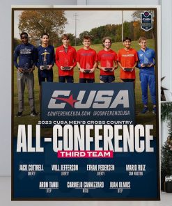 2023 CUSA Mens Cross Country All Conference Third Team Home Decor Poster Canvas