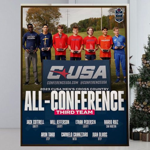 2023 CUSA Mens Cross Country All Conference Third Team Home Decor Poster Canvas