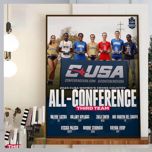 2023 CUSA Womens Cross Country All Conference Third Team Home Decor Poster Canvas