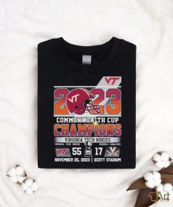 2023 Commonwealth Cup Champions Virginia Tech Hokies 55 17 Virginia Cavaliers T shirt