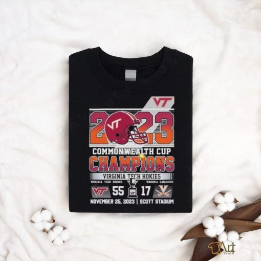 2023 Commonwealth Cup Champions Virginia Tech Hokies 55 17 Virginia Cavaliers T shirt