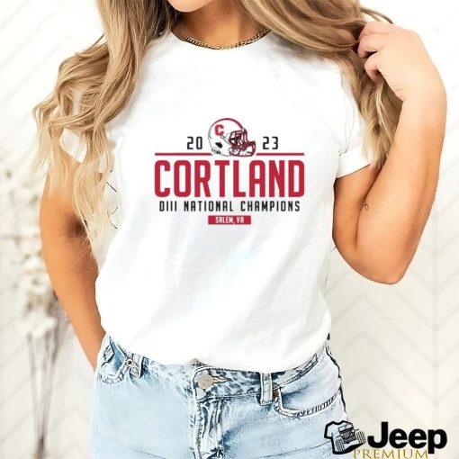 2023 Cortland Football NCAA DIII Stagg Bowl National Champions Shirt