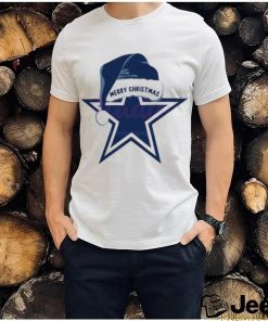 2023 Dallas Cowboys Merry Christmas Santa Hat Logo T shirt